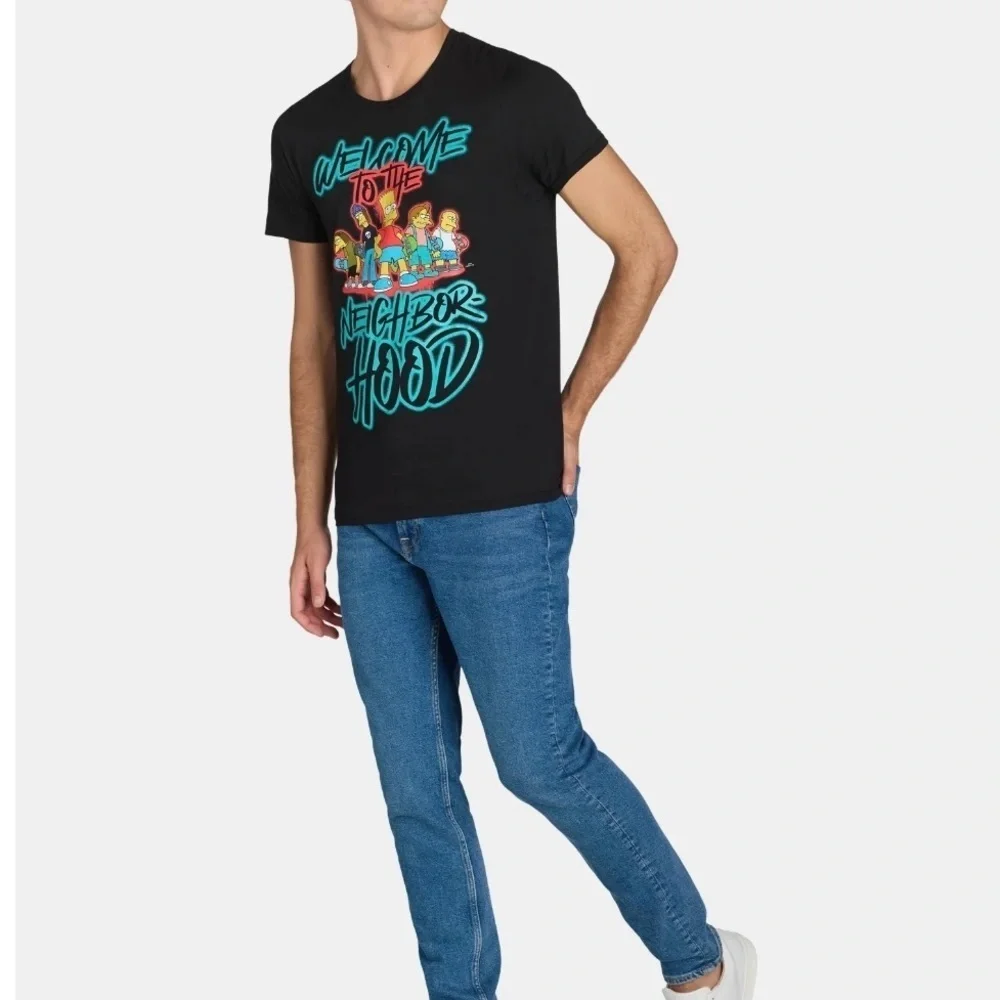 Simpsons Neighborhood Graphic Tee Shirt